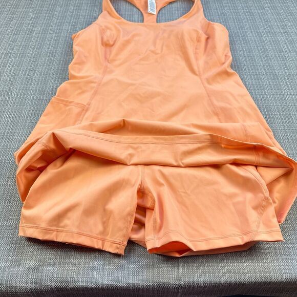 Sweaty Betty Dress Womens 12 Power Workout Inner Shorts Orange Removable Cups - Picture 6 of 13